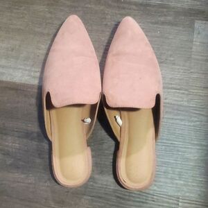 Pink Slip On Flats